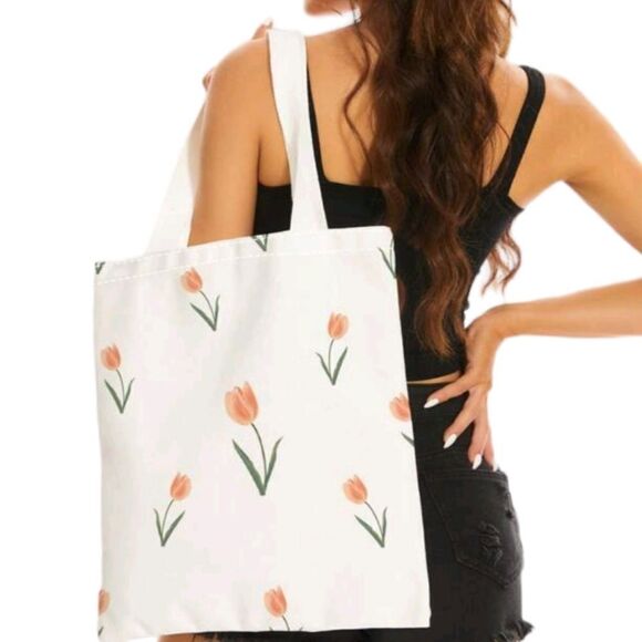 Tulip Pattern Tote - Picture 4 of 4